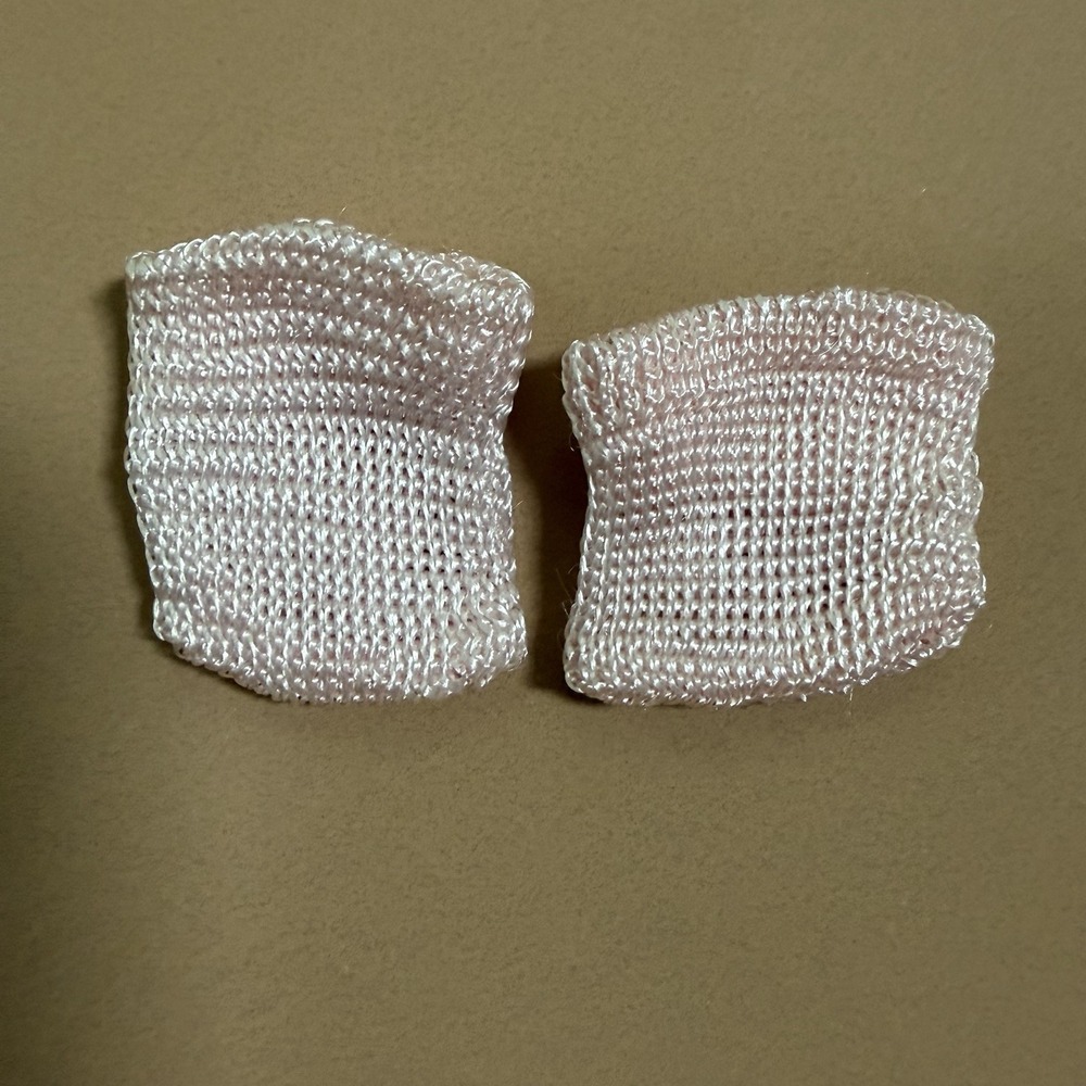 Vintage Doll Pink Rayon Socks for Vogue Ginny, Ginnette, Ginger, Muffie Virga